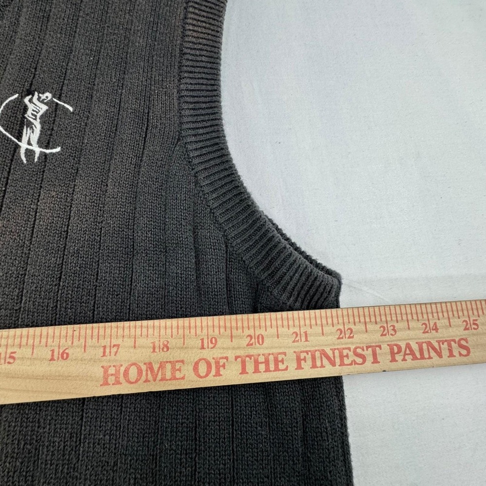 Vintage Munsingwear Golf Classics Mens Large Brown Ribbed Cotton Sweater Vest - Picture 7 of 7